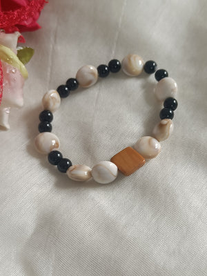 Black Shall Beads Bracelet