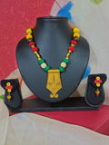 Golden Beaded Neckpiece