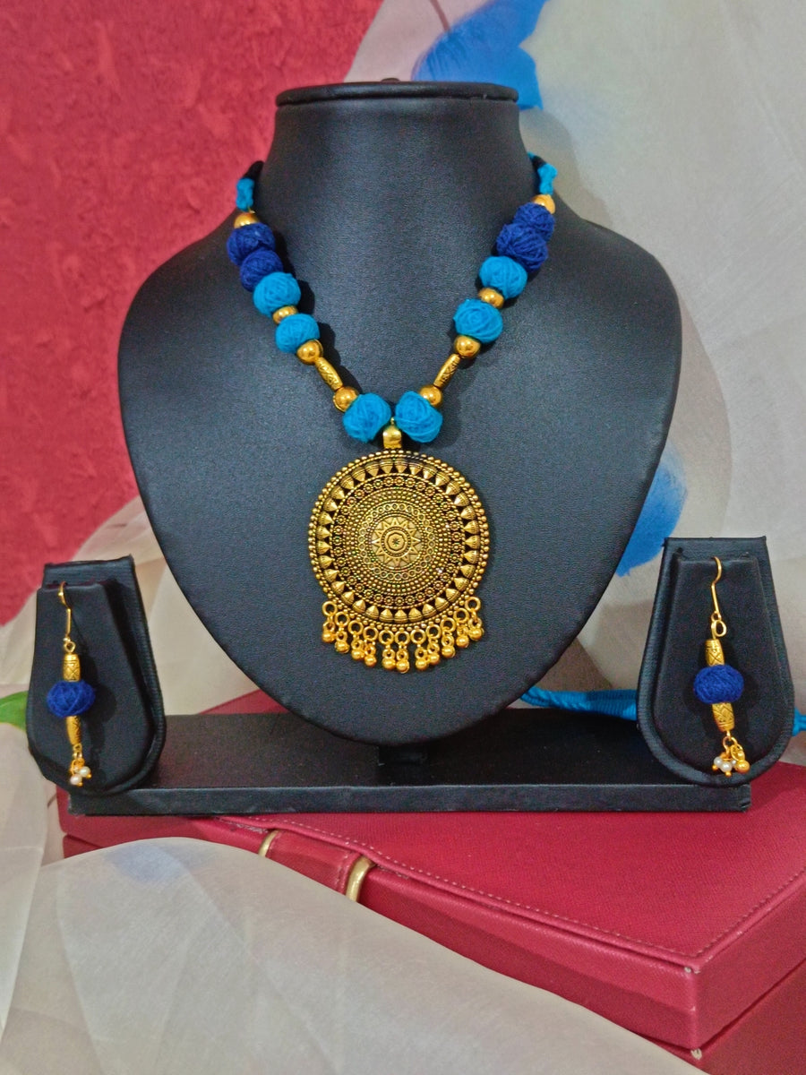 Golden Beaded Neckpiece