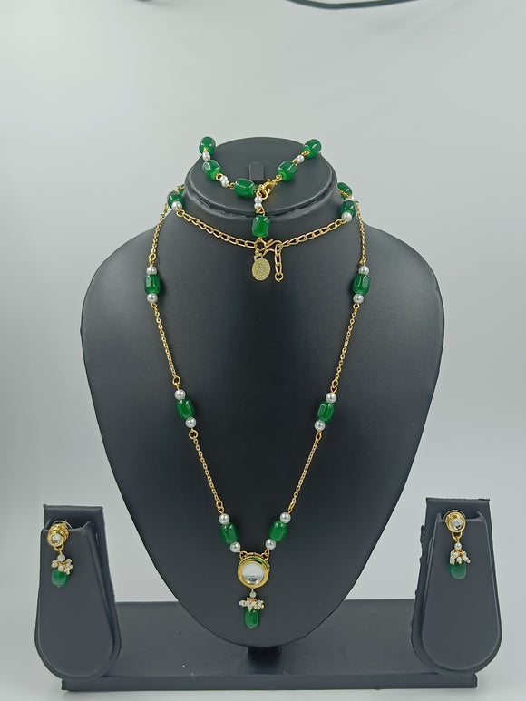 Long Kundan Neck Piece
