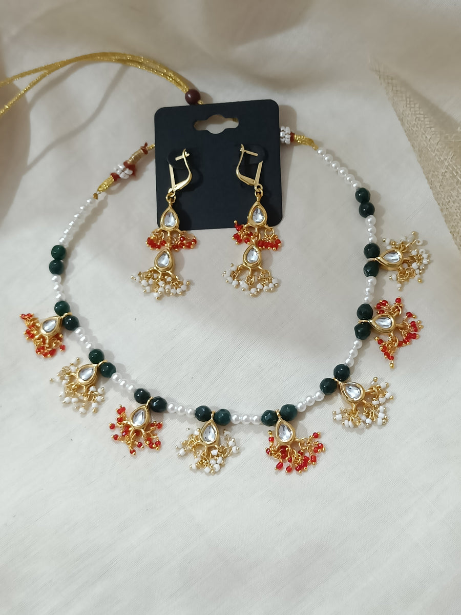 Kundan Neck Piece Set