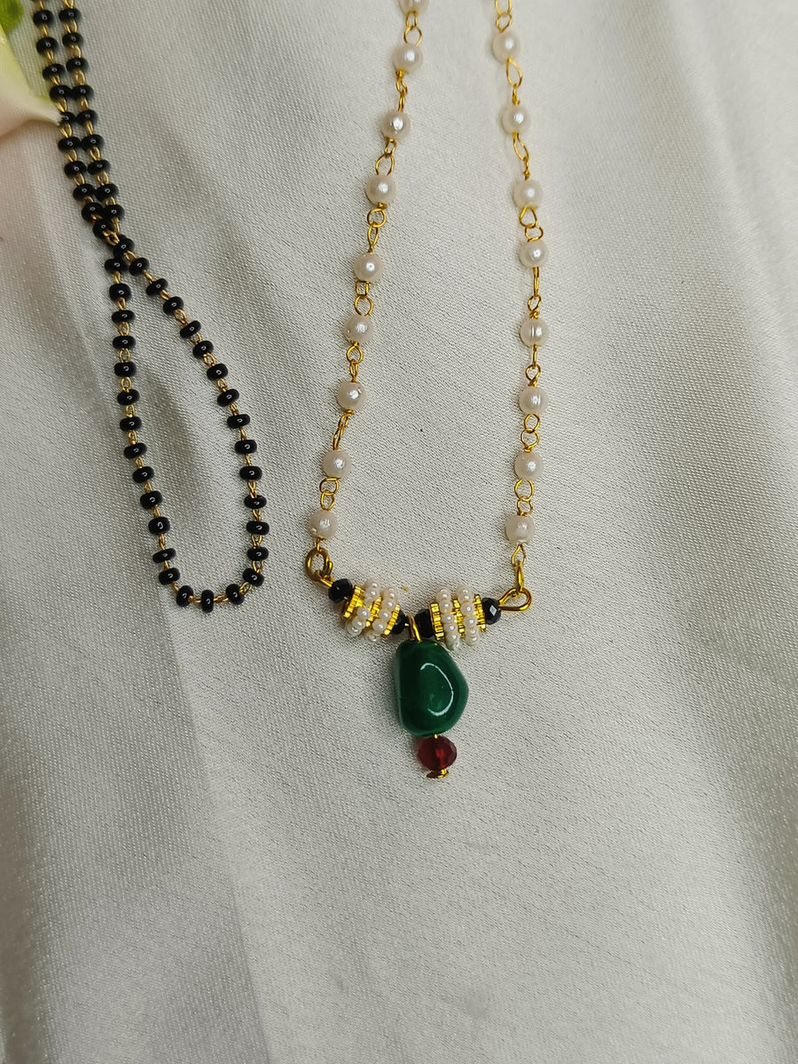 Singal Layer Moti Mangalsutra