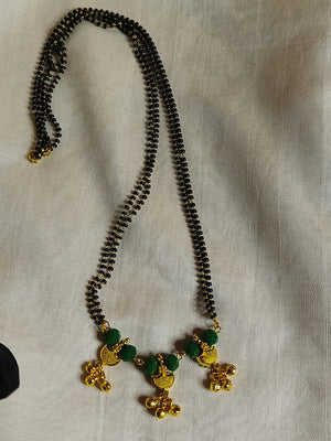 Short Green Mangalsutra