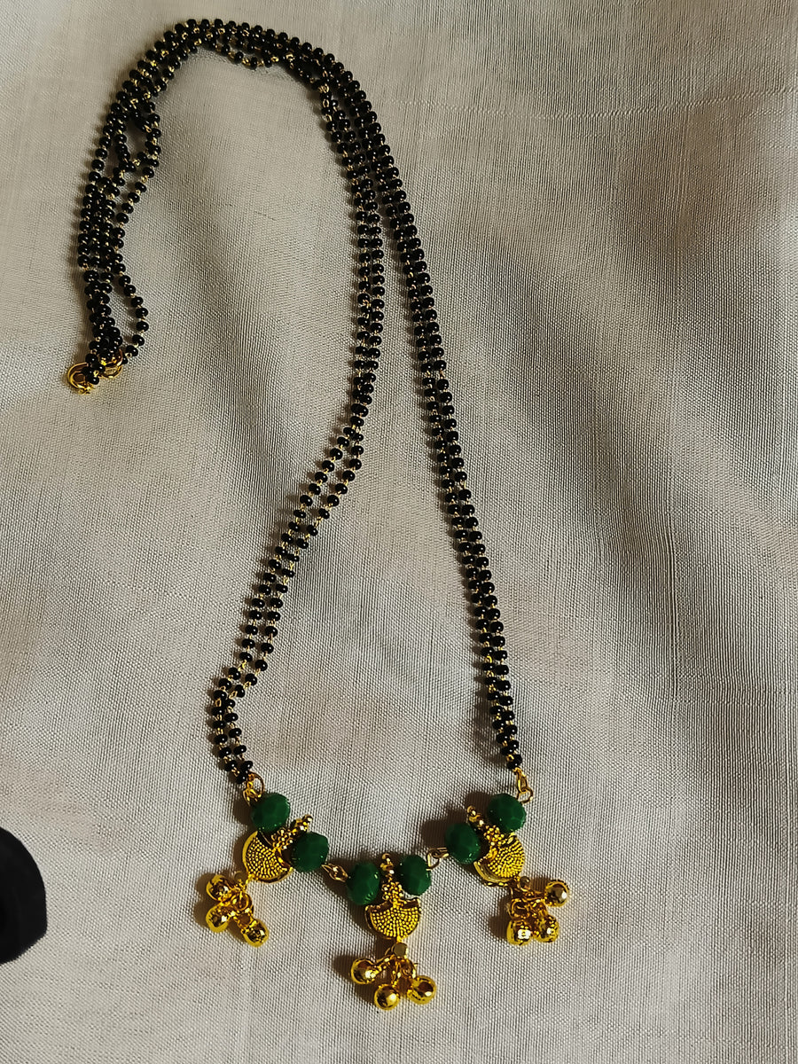 Short Green Mangalsutra