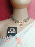 Green  Beaded Kundan Set