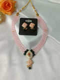 Beaded White Kunden Necklace