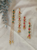 Kundan Moti Chain Hair Accessories