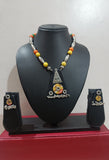 Silver Beaded Neckpiece