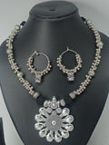 Oxidized Neckpiece with Pendant