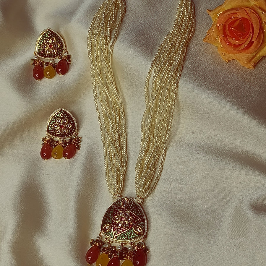 Minakari Kundan Set