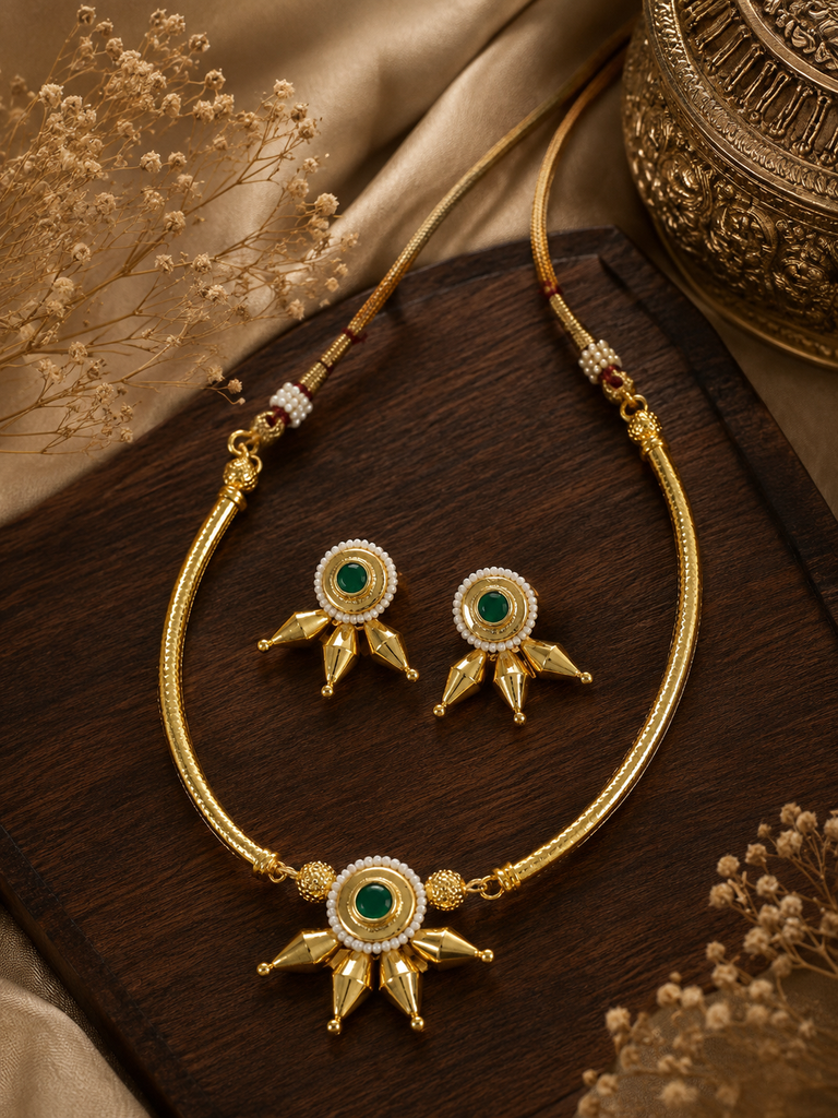 Hasali Green Necklace